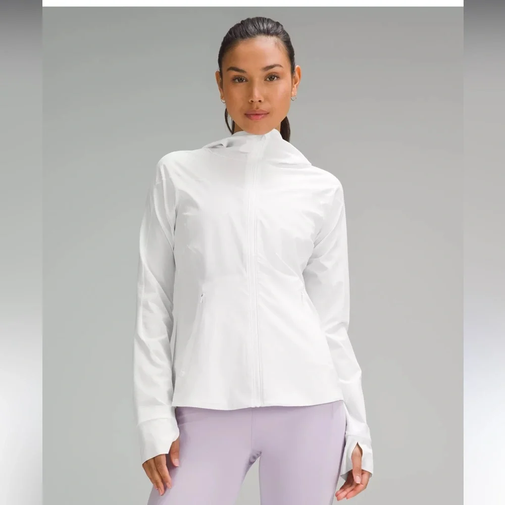 lululemon athletica White Lightweight Full-Zip Jacket - Picture 1 of 9